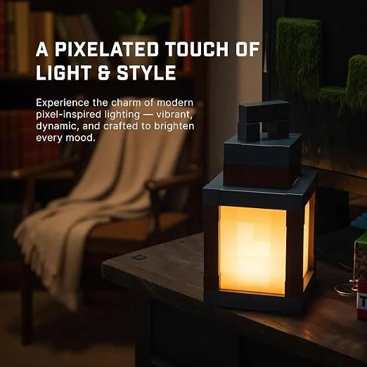 16-Color RGB Rechargeable Pixelated Lantern Night Light