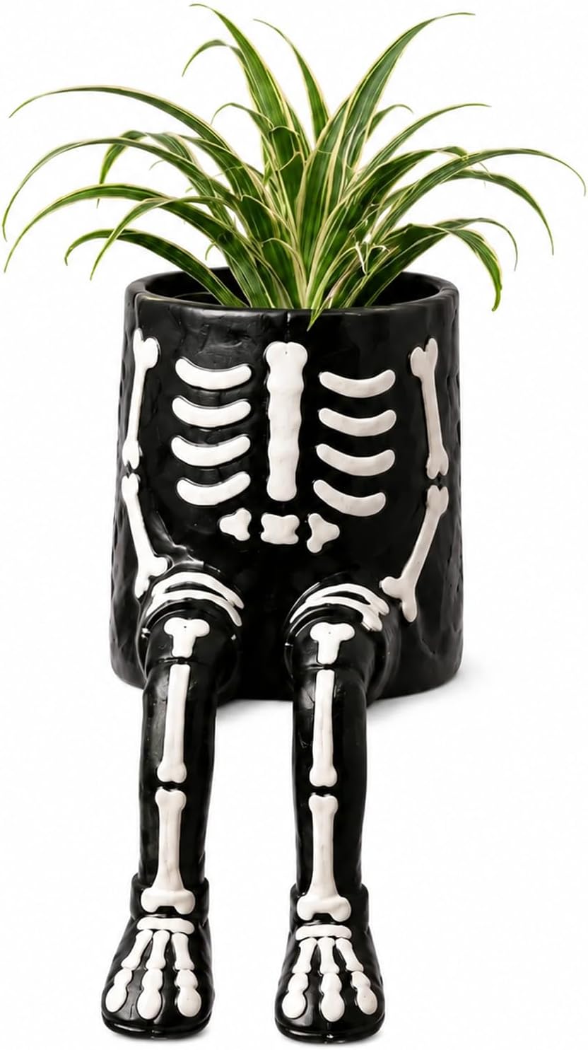 Halloween Hanging Legs Planter Planter,Whimsical Character Succulent Pot