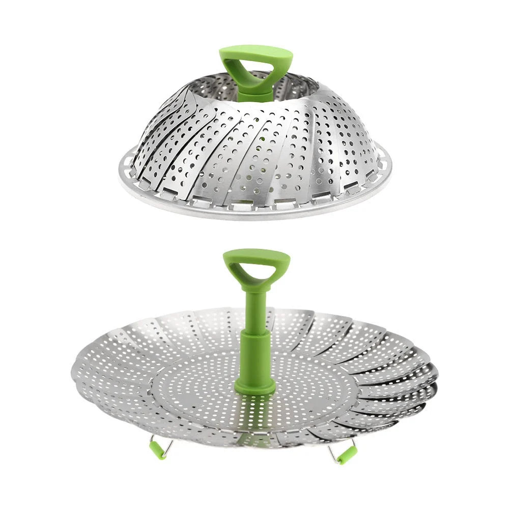 Expandable Stainless Steel Folding Steamer Basket